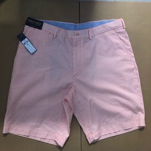 Men size 36 Pink & White Polo Golf Shorts